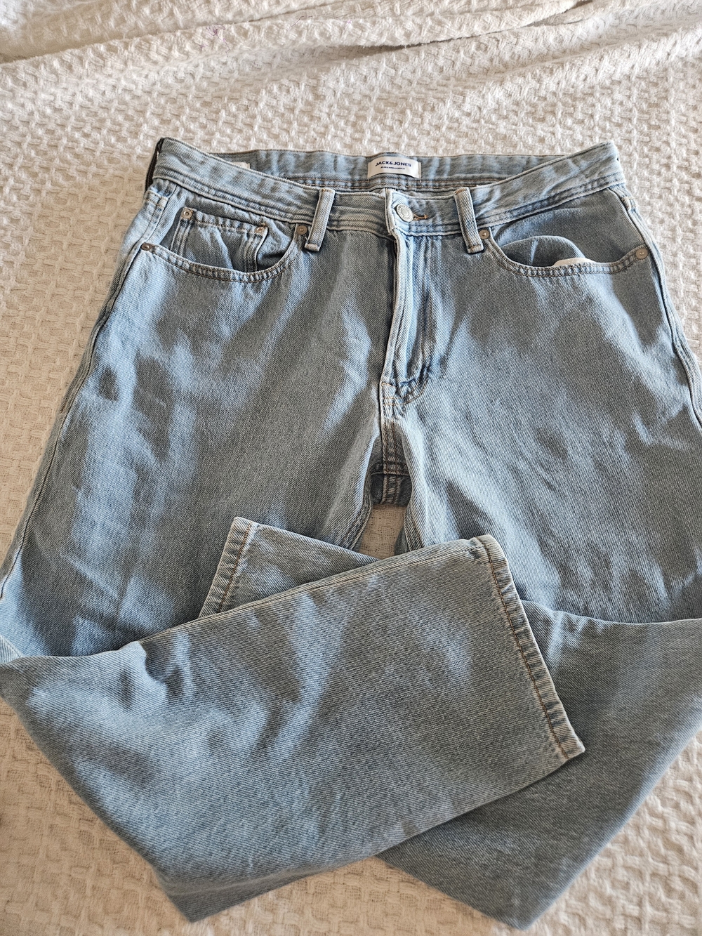 Jack & Jones Men's Relaxed Light Blue Denim Jeans 32x30